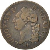 French Royal Sol Royal French coins Frankreich Königreichr France, Louis XVI, Sol à l'écu 1791 D