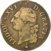French Royal Sol Royal French coins Frankreich Königreichr France, Louis XVI, Sol à l'Ecu 1791 AA