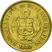Coin, Peru, Sol, 1980, Lima, AU(55-58), Brass, KM:266.2