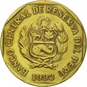 Monnaie, Prou, 20 Centimos, 1992, Lima, TTB, Laiton, KM:306.1