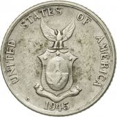 Coin, Philippines, 20 Centavos, 1945, EF(40-45), Silver, KM:182