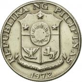 Coin, Philippines, 25 Sentimos, 1972, EF(40-45), Copper-Nickel-Zinc, KM:199