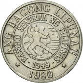 Coin, Philippines, 25 Sentimos, 1980, AU(55-58), Copper-nickel, KM:227