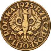 Coin, Poland, 5 Groszy, 1925, Warsaw, EF(40-45), Bronze, KM:10a