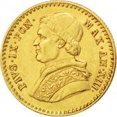 Vatican 2 1/2 Scudi Foreign Coins Münzen Vatican, Pie IX, 2 1/2 Scudi 1858 R (Rome), KM 1117 Golden