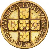 Coin, Portugal, 20 Centavos, 1943, VF(30-35), Bronze, KM:584