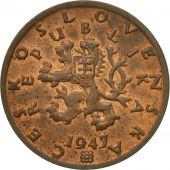 Coin, Czechoslovakia, 50 Haleru, 1947, EF(40-45), Bronze, KM:21