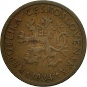 Coin, Czechoslovakia, 10 Haleru, 1934, EF(40-45), Bronze, KM:3