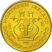 Ireland, Medal, Essai 50 cents, 2005, SPL, Laiton