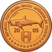 MADEIRA ISLANDS, Medal, Essai 2 cents, 2005, MS(63), Copper