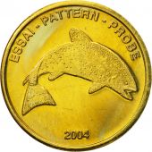 Norvge, Medal, Essai 10 cents, 2004, SPL, Laiton