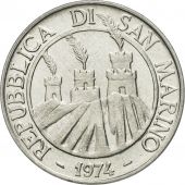 Monnaie, San Marino, 10 Lire, 1974, Rome, FDC, Aluminium, KM:33
