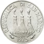 Monnaie, San Marino, 5 Lire, 1975, Rome, SPL, Aluminium, KM:42