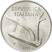 Coin, Italy, 10 Lire, 1971, Rome, MS(63), Aluminum, KM:93