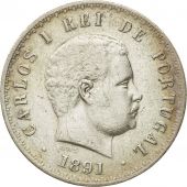 Monnaie, Portugal, Carlos I, 500 Reis, 1891, TTB, Argent, KM:535