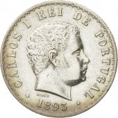 Monnaie, Portugal, Carlos I, 500 Reis, 1893, TTB, Argent, KM:535