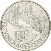 France, 10 Euro, Provence-Alpes-Cote dAzur, 2011, MS(63), Silver, KM:1749