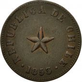 Coin, Chile, 1/2 Centavo, 1853, EF(40-45), Copper, KM:126