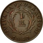 Coin, Argentina, BUENOS AIRES, Real, 1840, AU(50-53), Copper, KM:7