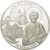 Monnaie, Liberia, 20 Dollars, Grce, 2001, FDC, Argent