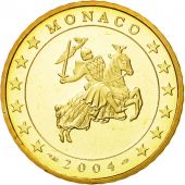 Monaco, 50 Euro Cent, 2004, MS(65-70), Brass, KM:172