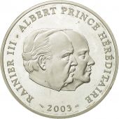 Monaco, 10 Euro, 2003, MS(63), Silver, KM:178