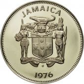 Coin, Jamaica, Elizabeth II, 25 Cents, 1976, Franklin Mint, USA, MS(65-70)