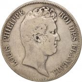 France, Louis Philippe I, 5 Francs 1830 A, sans le I, tranche en relief, KM 738