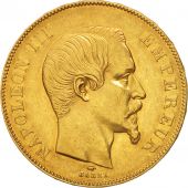 France, Napoleon III, 50 Francs, 1856, Paris, TTB+, Or, KM:785.1, Gad 1111