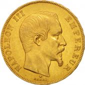 France, Napoleon III, 50 Francs, 1859, Strasbourg, SUP, Or, KM 785.2, Gad 1111
