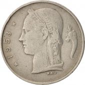 Belgium, Franc, 1953, AU(50-53), Copper-nickel, KM:143.1