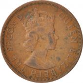 East Caribbean States, Elizabeth II, 2 Cents, 1965, EF(40-45), Bronze, KM:3