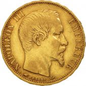 France, Napoleon III, 20 Francs, 1860, Paris, TTB, Or, KM:781.1, Gadoury 1061