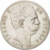 Italy, Umberto I, 5 Lire, 1879, Rome, EF(40-45), Silver, KM:20
