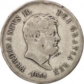 tats italiens, Ferdinando II, 120 Grana, 1855, TB+, Argent, KM:370