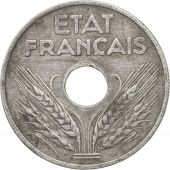France, tat franais, 20 Centimes, 1942, Paris, TB+, Zinc, KM:900.2