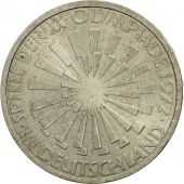 GERMANY - FEDERAL REPUBLIC, 10 Mark, 1972, Hamburg, AU(50-53), Silver, KM:130