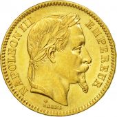 Monnaie, France, Napoleon III, Napolon III, 20 Francs, 1865, Strasbourg, SUP
