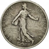 France, Semeuse, 2 Francs, 1905, Paris, VF(20-25), Silver, KM:845.1, Gadoury:532