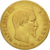 France, Napoleon III, 10 Francs, 1855, Paris, VF(30-35), Gold, KM 784.3