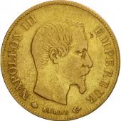 France, Napoleon III, 10 Francs, 1859, Strasbourg, TB+, Or, KM 784.4, Gad 1014