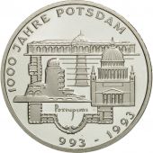 GERMANY - FEDERAL REPUBLIC, 10 Mark, 1993, Stuttgart, MS(63), Silver, KM 180