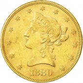 tats-Unis, Coronet Head, $10, Eagle, 1880, Philadelphia, TTB, Or, KM 102