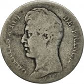 France, Charles X, Franc, 1826, Paris, F(12-15), Silver, KM:724.1, Gadoury:450