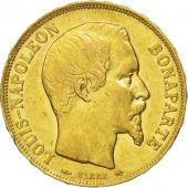 France, Napoleon III, 20 Francs, 1852, Paris, EF(40-45), Gold, KM 774