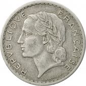 France, Lavrillier, 5 Francs, 1952, Paris, VF(30-35), Aluminum, KM:888b.1