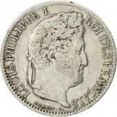 France, Louis-Philippe, 1/2 Franc, 1845, Rouen, VF(30-35), Silver, KM:741.2