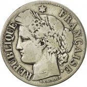 France, Crs, 2 Francs, 1870, Paris, VF(20-25), Silver, KM:817.1, Gadoury:530