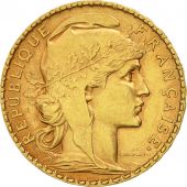 France, Marianne, 20 Francs, 1904, AU(50-53), Gold, KM:847, Gadoury:1064