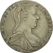 Autriche, Joseph II, Thaler, 1780, Refrappe, TTB+, Argent, KM:T1